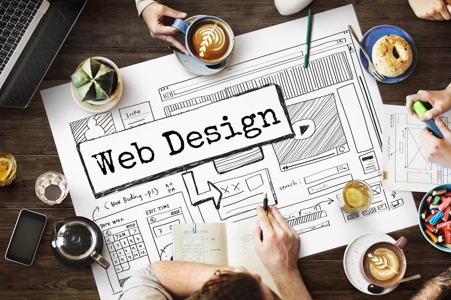 A design used for planning your website project